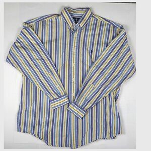 Ralph Lauren Size L Blake Long Sleeve Button Down Men's Dress Shirt with Stripes